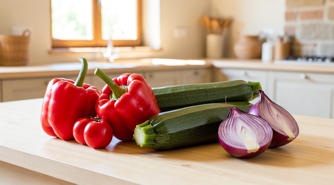 Nutrition and fresh vegetables for vitality